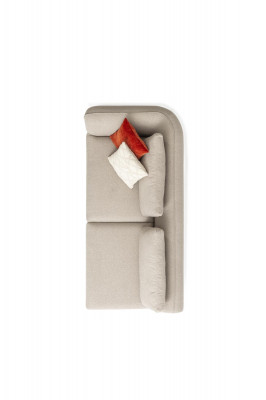 Bank U-vorm Luxe woonkamer hoekbank Beige gestoffeerde bank Modern designstijl