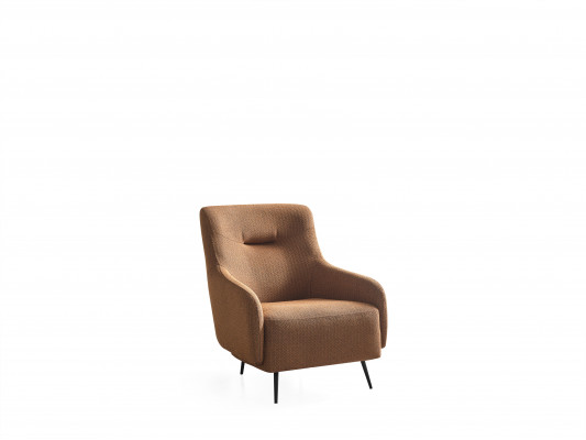 Fauteuil Oorfauteuil Modern Stof Woonkamer Polyester Grijs Design Zit Nieuw