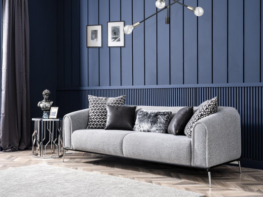 Sofaset Compleet bankstel Bankstel Bank 431 zit stof 3-delig Zwart