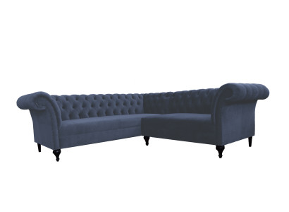 Chesterfield hoekbank hoekbankontwerpersofa sofa fluweel leren bank SLIII sofa №98