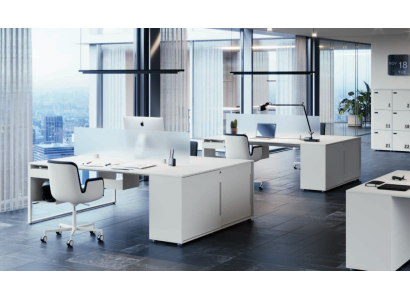 Bureau Werktafel Computertafel Dubbele bureau met lade