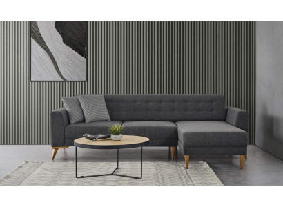 Luxe hoekbank L-vormige moderne grijze bank designer meubels woonkamer