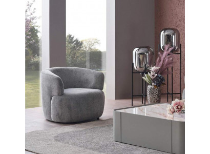 Stijlvolle fauteuil woonkamer Zacht Meubels Grijs Ontwerper Lounge Club Eenpersoons