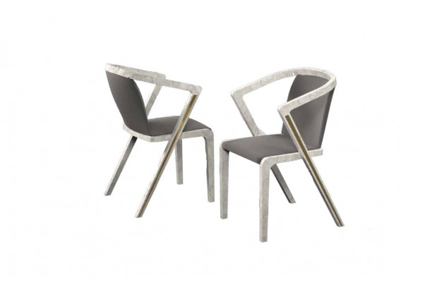 Luxe stoel modern ontwerp eetkamer fauteuil stoelen gestoffeerde meubels