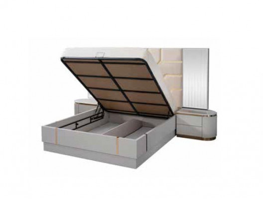 Exclusieve slaapkamerdroom: designermeubelen in moderne stijl.