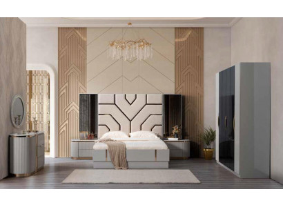 Luxe slaapkamer kast Moderne kast met spiegel
