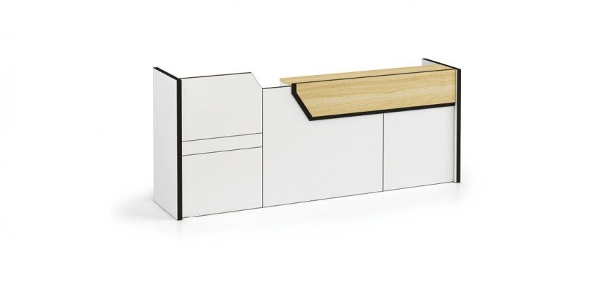 Ontvangstbalie Receptie Toonbank Praktijk Kantoor Beursontvangst Hotel Tafels 280x80cm