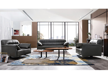 Moderne Designer Sofagarnitur Bankstel Bekleding Set Luxe Leren Bankstellen Banken 3+1+1