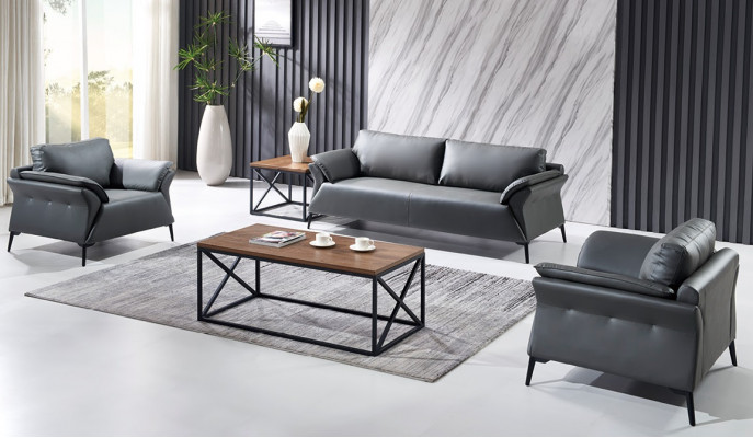 Sofa Bank Bekleding Set Zitbanken Banken 3+1+1 Zits Kantoorinrichting Nieuw