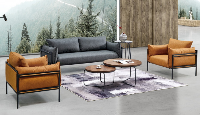 Sofagarnituur Bank Bankstoffering Stofset 3+1+1 Compleet set garnituren