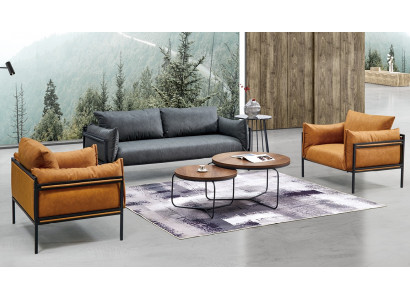 Sofagarnituur Bank Bankstoffering Stofset 3+1+1 Compleet set garnituren