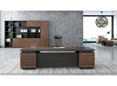 Chef Tisch Holz Tische Eckschreibtisch Bürotisch Arbeitstisch Büro Einrichtung   Chef Tafel Houten Tafels Hoekbureau Kantoorbureau Werktafel Kantoorinrichting