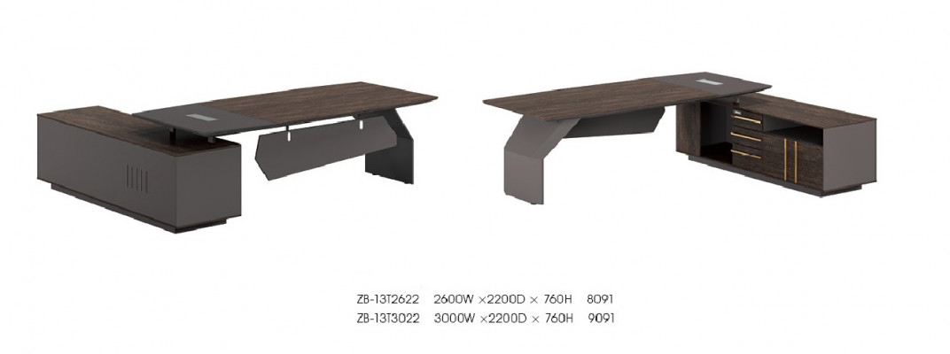 Kantoorinrichting 2-delig Set Bureau Tafels Bureau Kast