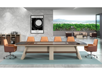 Conferentietafel inrichting kantoor kantoormeubilair tafels vergadertafel 360cm nieuw