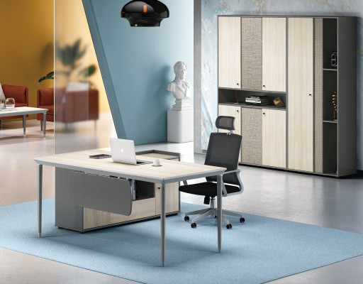 Bureau Archiefkast Kantoorinrichting Meubels Bureaus Tafels 2-dlg.Set