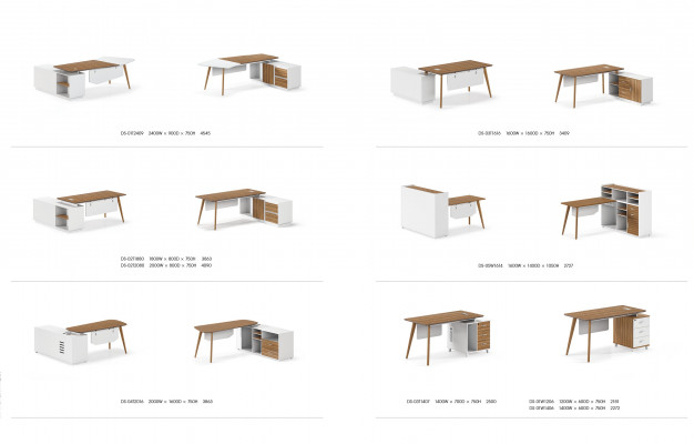 Hoekschrijftafel Werk Schrijf Bureau Tafel Luxe Ontwerper Klasse Meubels