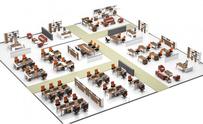Schrijftafel Hoekbureau Computertafel Kantoortafel Moderne meubels