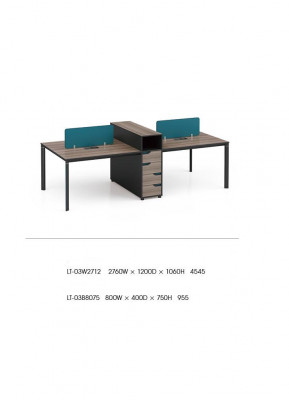 Schrijftafel werkstation tafel 4 werkplekken toonbank houten tafels kantoor