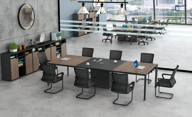 Conferentietafel Kantoor Kabelgoot Netwerk Tafels Vergadertafel