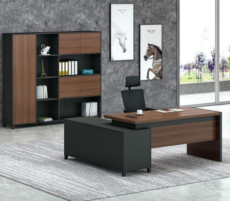 Hoekbureau Kantoor Chef Kamer Meubels Ontwerp Bureaus Praktijk