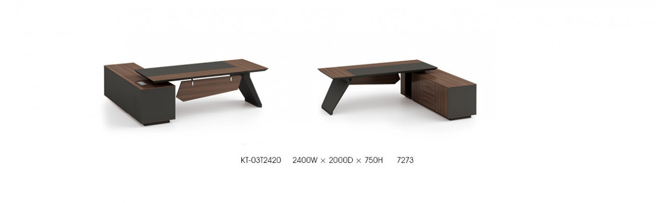 Thuiskantoor bureau kantoorinrichting tafel met laden studeerkamer