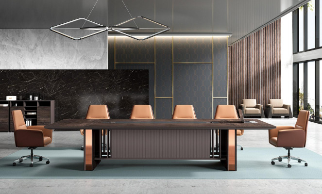 Conferentietafel Tafel Vergadertafel Vergadertafels 6 Stoelen 7-delig Set