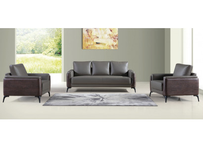 Bankstel 3+1+1 zits set Designbanken Gestoffeerde Banken Lederen Relax Moderne