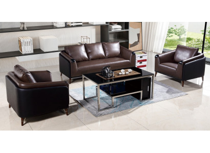 Bankstel 3+1+1 zits leren bank bankstel woonlandschap suite design modern