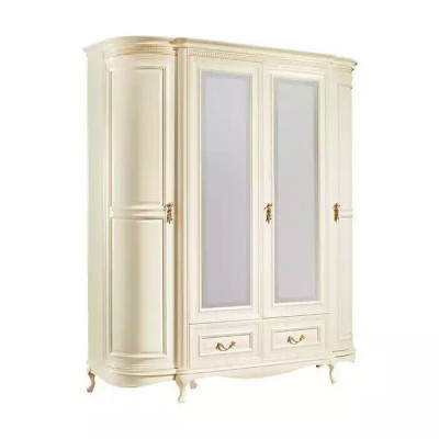 Kledingkast luxe Wit slaapkamer kast Houten meubelen Kasten