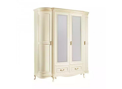 Kledingkast luxe Wit slaapkamer kast Houten meubelen Kasten