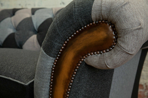 Duurzaam Chesterfield bank bankstel bekleding van microvezel stof zitkussens