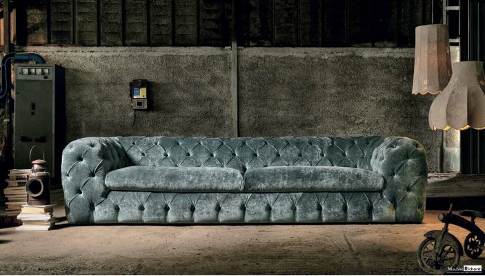 Luxe Chesterfield designer bankstellen leren bank textiel stof xxl grote bankstellen.