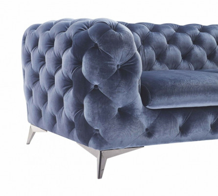 Sofa Chesterfield Bank Bekleding Set Textiel 2+1 Designer Banken Nieuw XXL Groot