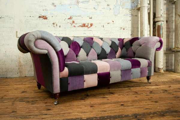 Chesterfield bankstel 3-zits gestoffeerde designer banken banken set driezitter