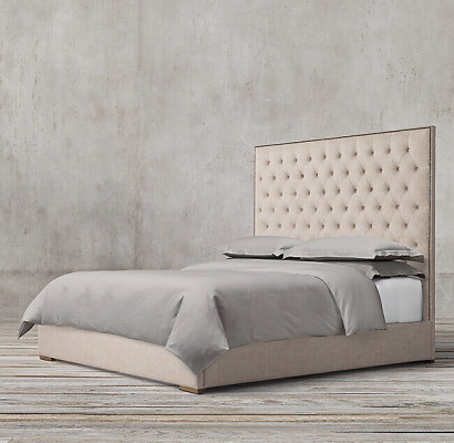 Chesterfield Designer Bed Slaapkamer Textiel Leder Bekleding 140/160/180/200 cm