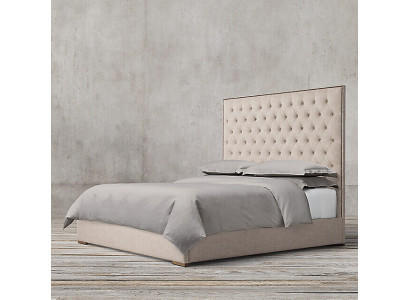 Chesterfield Designer Bed Slaapkamer Textiel Leder Bekleding 140/160/180/200 cm