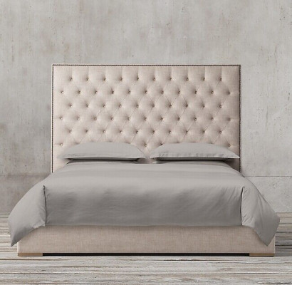 Chesterfield Designer Bed Slaapkamer Textiel Leder Bekleding 140/160/180/200 cm