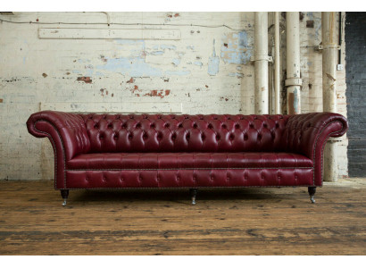 Chesterfield Design Bank 4-Zits Bank Bekleding Luxe Klassieke Stoffen Bankstellen
