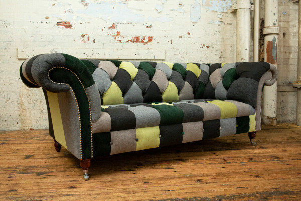 Driepersoonsbank Bekleding Design Bank 3-zits Bankstellen Driepersoons Chesterfield Nieuw