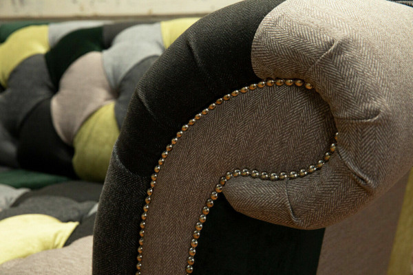 Driepersoonsbank Bekleding Design Bank 3-zits Bankstellen Driepersoons Chesterfield Nieuw