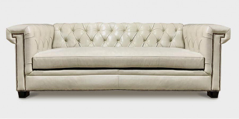 Chesterfield luxe bank gestoffeerde lederen set 3-zits bankstel