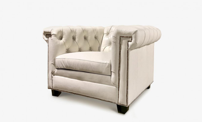 Chesterfield luxe bank gestoffeerde lederen set 3-zits bankstel