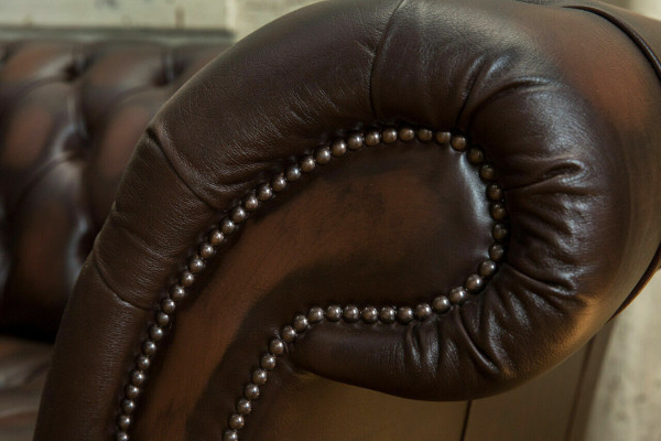 Klassieke Chesterfield leren bekleding luxe bankontwerp bankstellen 4-zits nieuw