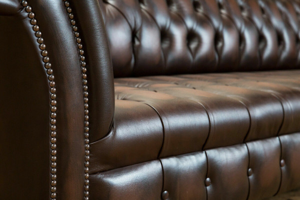 Klassieke Chesterfield leren bekleding luxe bankontwerp bankstellen 4-zits nieuw