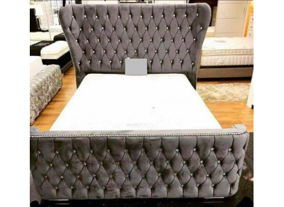Chesterfield textiel bed slaapkamer bedden dubbel gestoffeerd 140/160/180/200 cm  Chesterfield textiel bed slaapkamer bedden dubbel gestoffeerd 140/160/180/200 cm