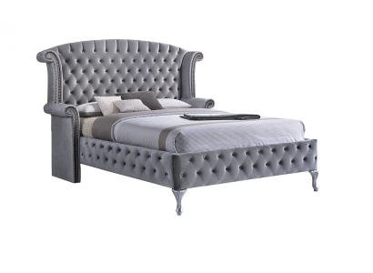 Nostalgie bed Chesterfield bank Oorkussens Bedden Engels slaapkamerontwerp Nieuw