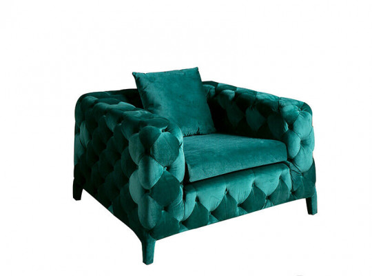 Groene Chesterfield 3+1 zitgroep bankstel stof sofa bekledingset