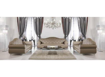 Beige bankstel Chesterfield banken bekleding 3+1+1 Set meubelstuk