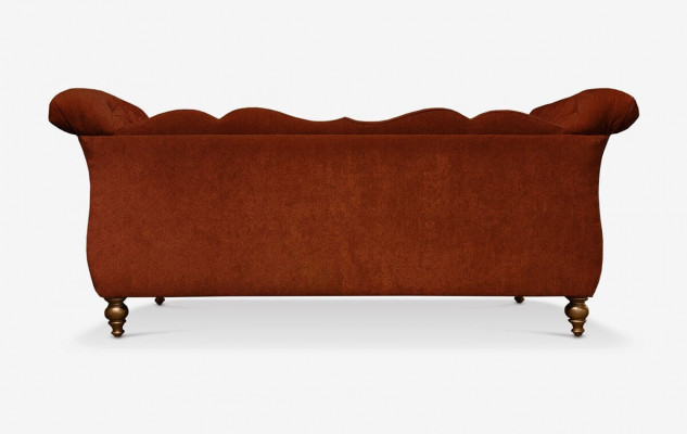 Engelse luxe Chesterfield-bank, kleurrijke textielbank turquoise, blauwe, groene banken.