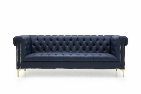 Chesterfield Leder Bekleding Design Bank Luxe Bank Klassieke Bank 3-Zits Nieuw